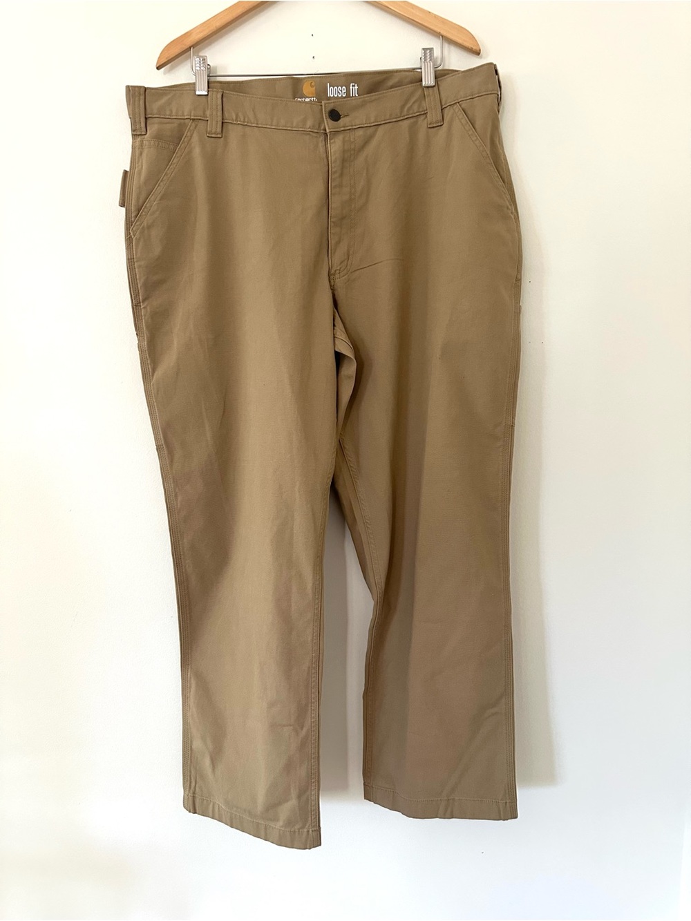 Carhartt Tan Loose Fit Work Chinos